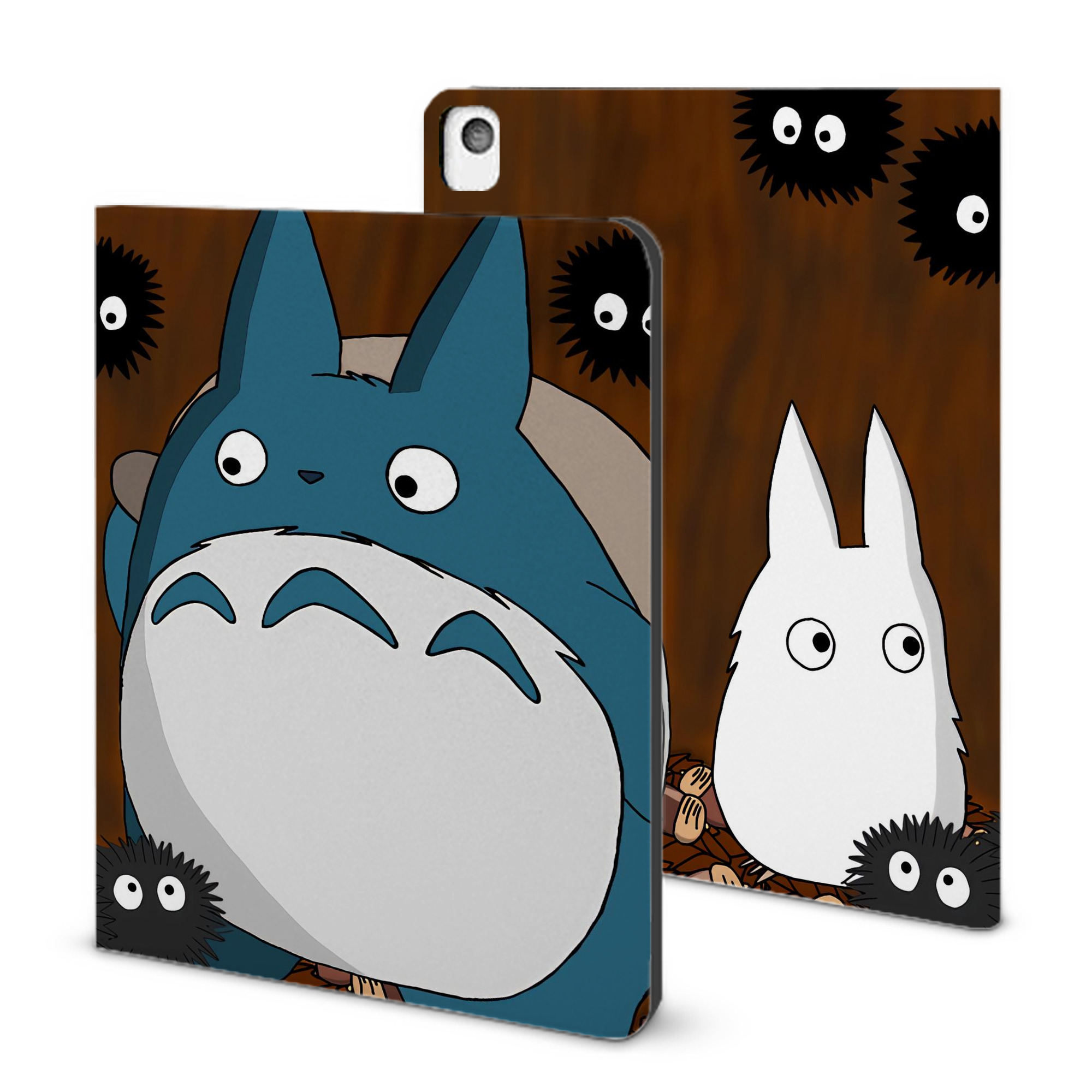 （画像用） となりのトトロ 草壁メイ 草壁サツキ My Neighbor Totoro Satsuki Kusakabe Mei Kusakabe IPadケース ペンホルダー付き ブックスタイルデザイン
